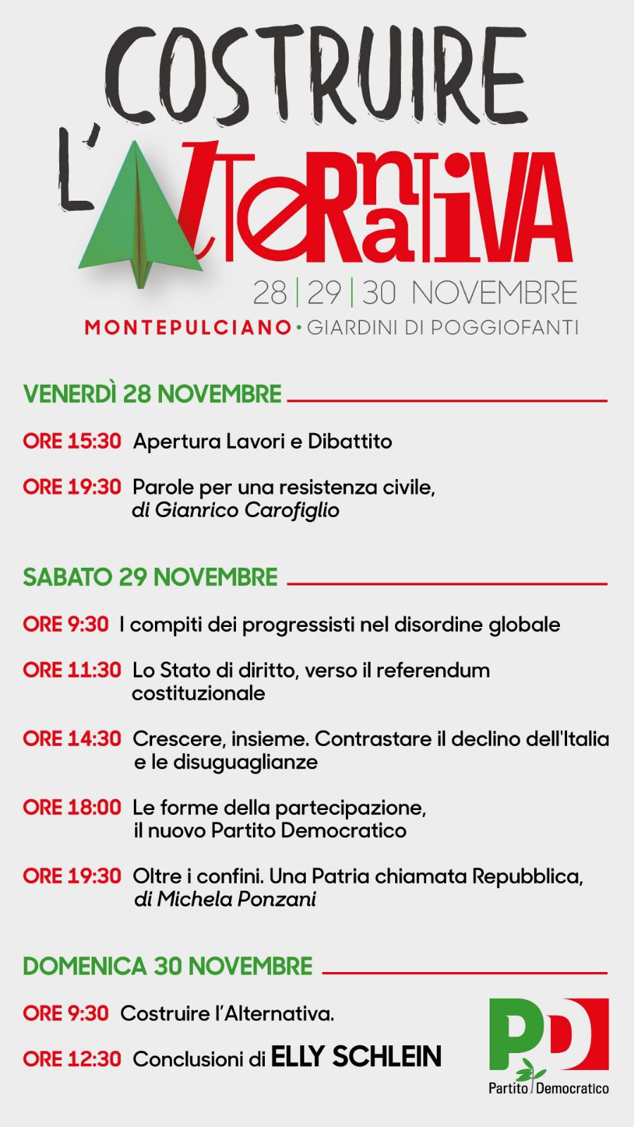 montepulciano programma